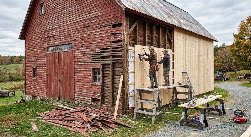 Barn Siding Replacement in Jackson County, GA
