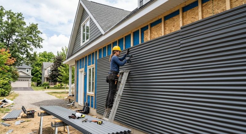 Corrugated Siding Installation in Dacula, GA