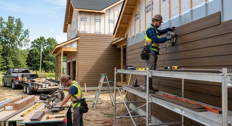 Faux Wood Siding Installation in Lilburn, GA
