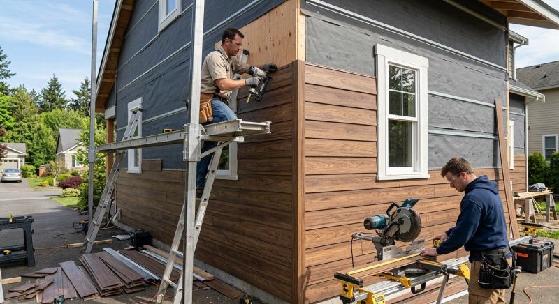 Faux Wood Siding Installation in Lithonia, GA