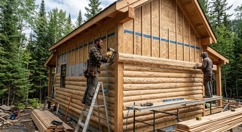 Log Siding Installation in Bethlehem, GA