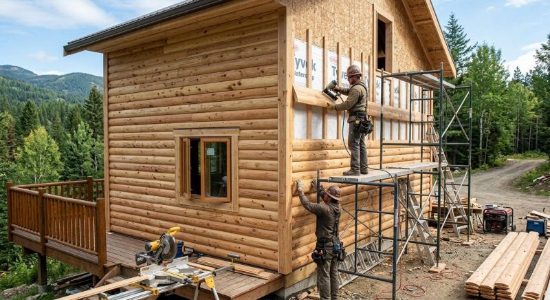 Log Siding Installation in Lawrenceville, GA