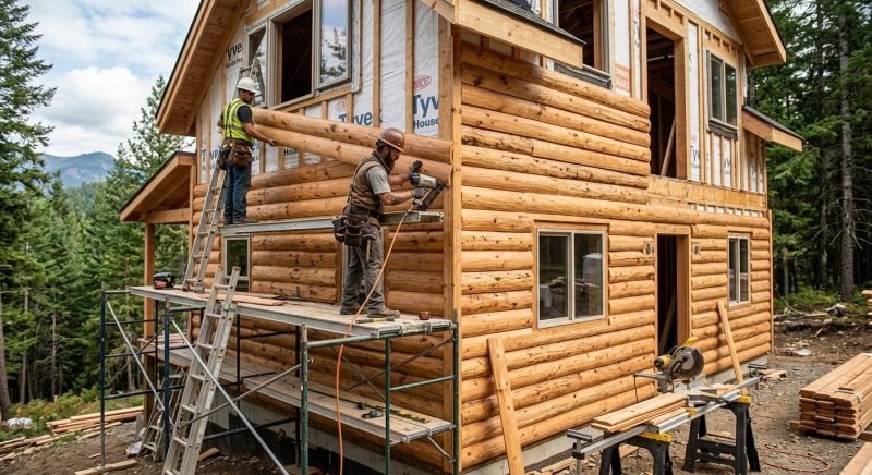 Log Siding Installation in Dacula, GA