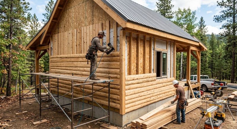 Log Siding Installation in Oxford, GA