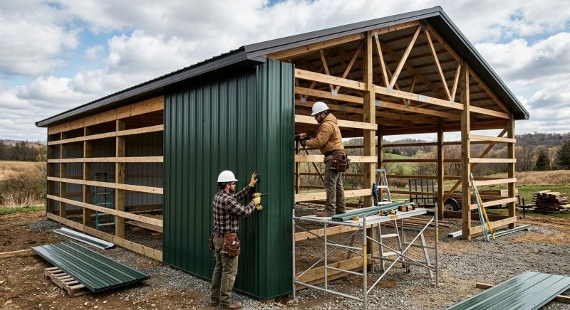 Metal Barn Siding Installation in Dacula, GA