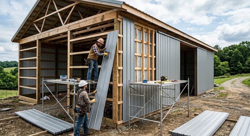 Metal Barn Siding Installation in Dacula, GA