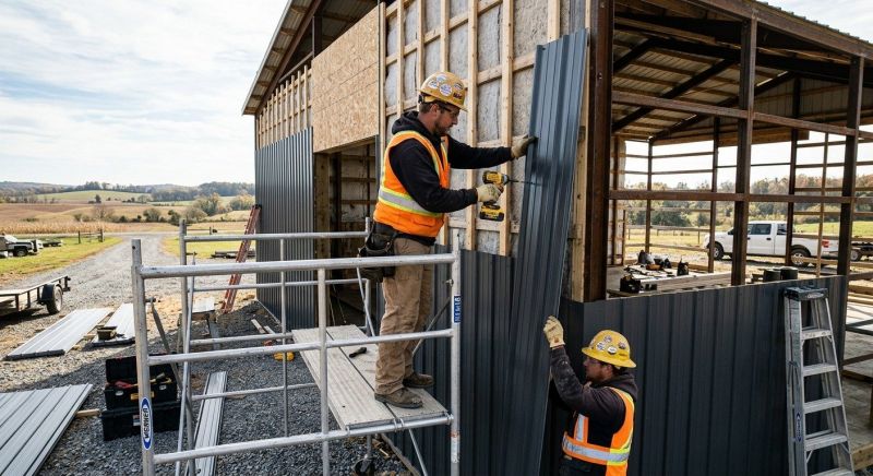 Metal Barn Siding Installation in Dacula, GA