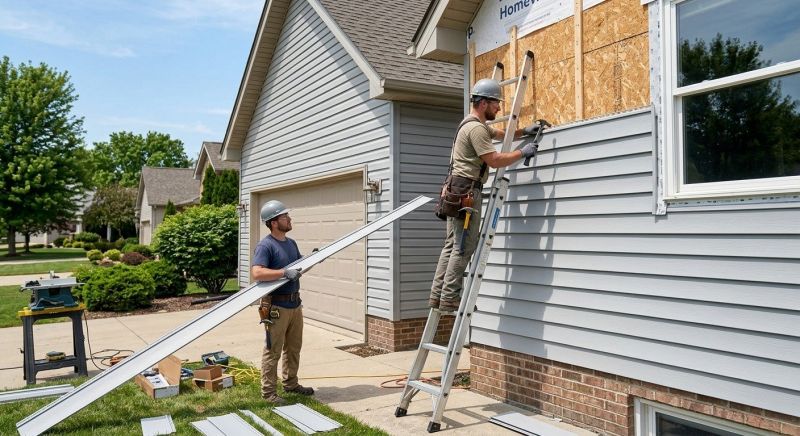 Garage Siding Installation